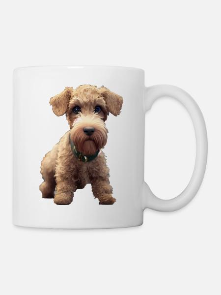 Airedale Terrier Hund - Airedale Terrier - Tasse - Weiß