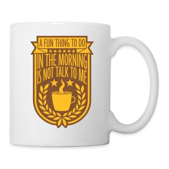 not talk to me - Tasse - Weiß - Rechts