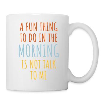 ne me parle pas - Mug blanc - blanc - Droite