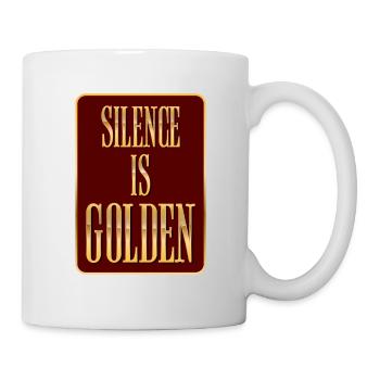 Silence Is Golden - Mug - white - Right