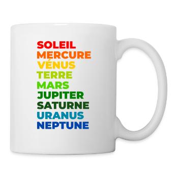 Le Système solaire - Mug blanc - blanc - Droite