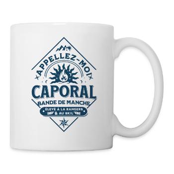 Appellez-moi Caporal, bande de Manche - Mug blanc - blanc - Droite