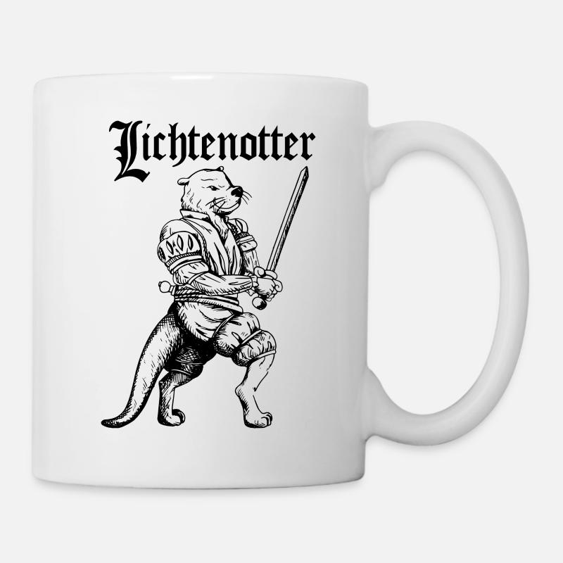 Lichtenotter Otter historisches Fechten - Tasse - Weiß