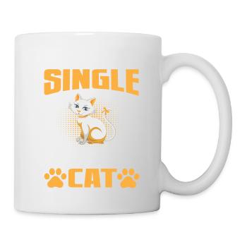 I am not Single i have a Cat - Mug - white - Right