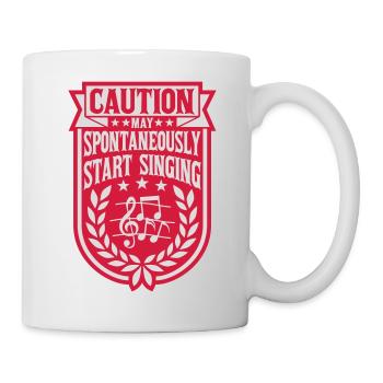 may spontaneously start singing - Mug - white - Right