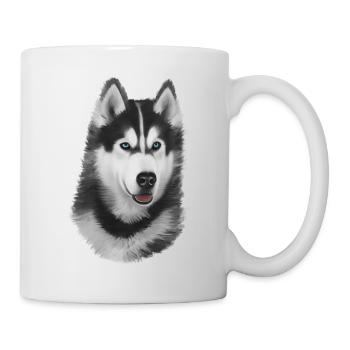 Husky Painted - Tasse - Weiß - Rechts