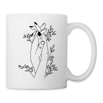 Des mains pleines d’amour - Mug blanc - blanc - Droite