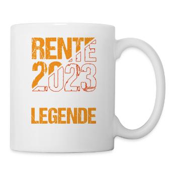 Rente 2023 Ruhestand Pension - Tasse - Weiß - Rechts