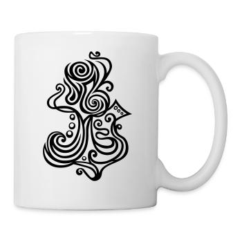Figure de feu - Mug blanc - blanc - Droite