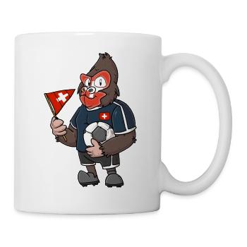Gorille suisse - Mug blanc - blanc - Droite