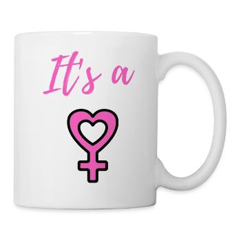 Baby Announcement Pregnancy - Girl - Surprise - Mug - white - Right