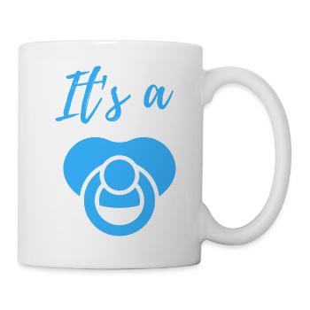 Baby Announcement Pregnancy - Boy - Surprise - Mug - white - Right