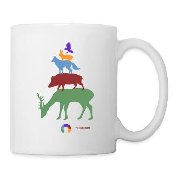 Pyramide ANIMALs Woods - Tasse - Weiß - Rechts