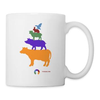 Pyramide ANIMALs Farm - Tasse - Weiß - Rechts