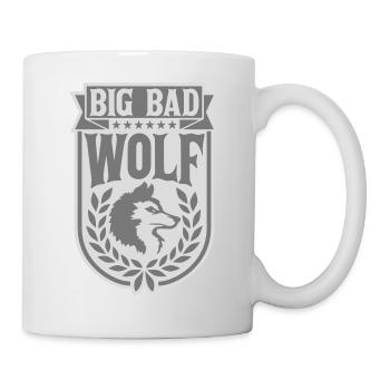 big bad wolf quote - Mug - white - Right