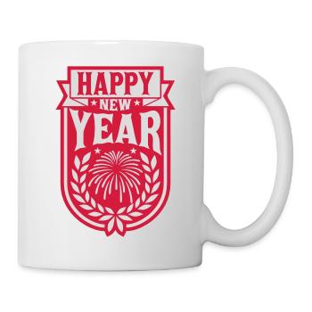 Citation Bonne année - Mug blanc - blanc - Droite