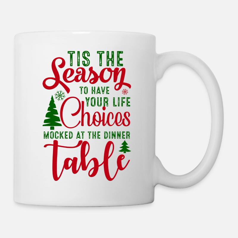 Weihnachts-Design-Saison der Auswahl - Tasse - Weiß