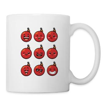 9 Christmas baubles #1/10 Red - Mug - white - Right