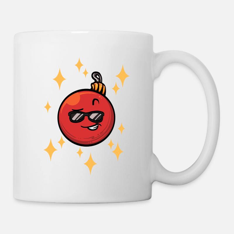 Drôle de boule de Noël #8/9 - Mug blanc - blanc