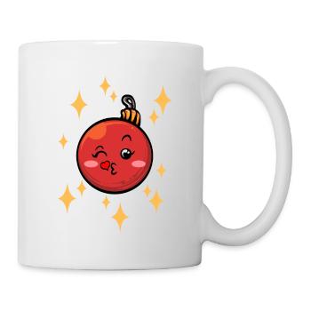 Funny Christmas bauble #7/9 - Mug - white - Right