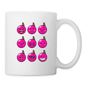 9 Christmas baubles #7/10 Pink - Mug - white - Right