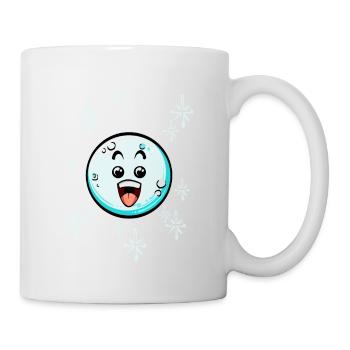 Schneeball mit Weihnachtsmütze #3/9 - Tasse - Weiß - Rechts