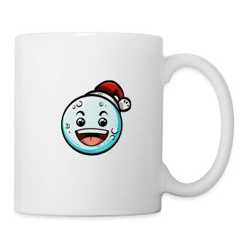 Schneeball mit Weihnachtsmütze #1/9 - Tasse - Weiß - Rechts