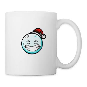 Schneeball mit Weihnachtsmütze #6/9 - Tasse - Weiß - Rechts