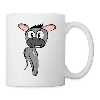 Âne - Mug blanc - blanc - Droite