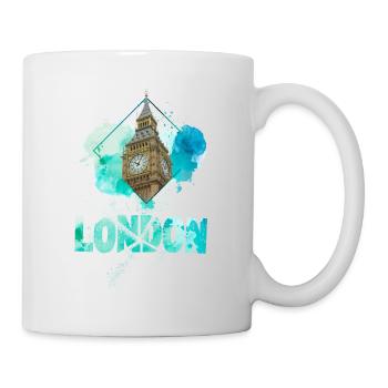London England UK City Skyline Splash Colorful - Mug - white - Right