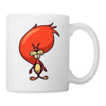 Comic Eichhörnchen - Tasse - Weiß - Rechts