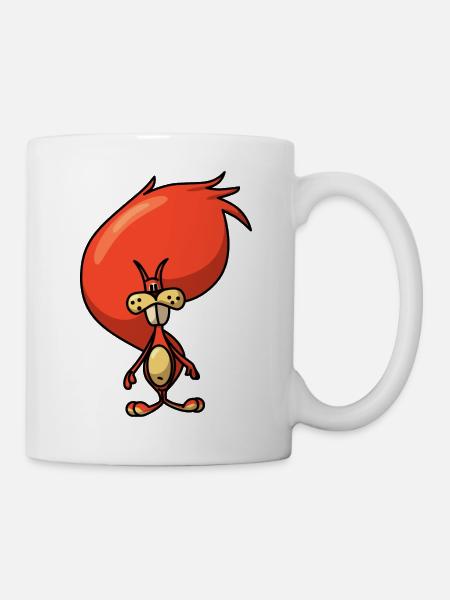 Comic Squirrel - Mug - white