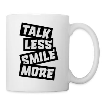 talk less smile more - Mug - white - Right