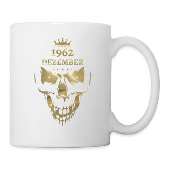 Dezember 1962 Totenkopf Gold - Tasse - Weiß - Rechts