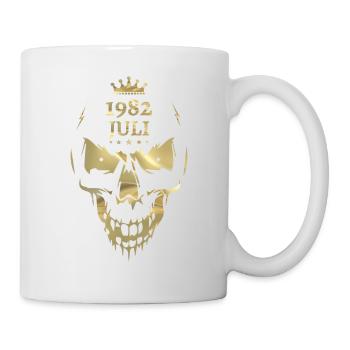 Juillet 1982 Skull Gold - Mug blanc - blanc - Droite