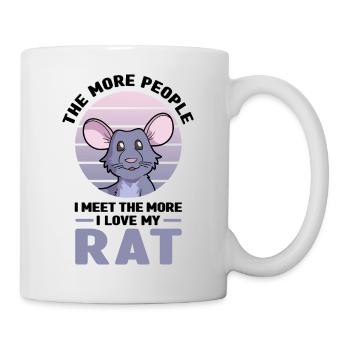 Ratte als Haustier - Tasse - Weiß - Rechts