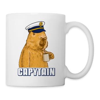 Capitaine Capybara Capytain - Mug blanc - blanc - Droite