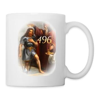 Batême de Clovis 496 - Mug blanc - blanc - Droite