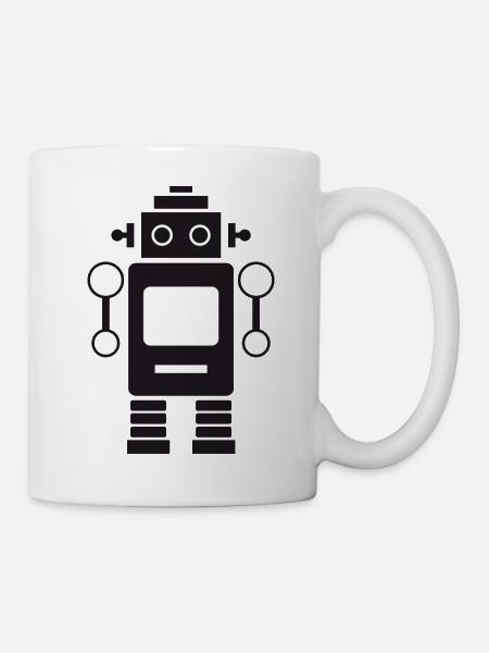 Ein lustiger Roboter - Tasse - Weiß