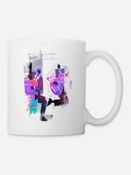 Musik Retro Heavy Metal Hard Rock Punk Vinyl Pop - Tasse - Weiß