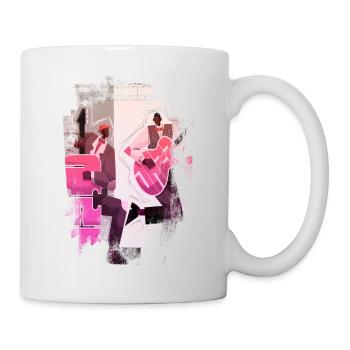 Musik Retro Heavy Metal Hard Rock Punk Vinyl Pop - Tasse - Weiß - Rechts
