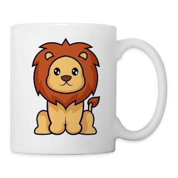 Sternzeichen Löwe - Tasse - Weiß - Rechts