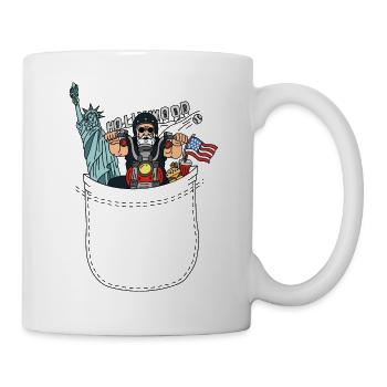 Pocketful of USA - Tasse - Weiß - Rechts