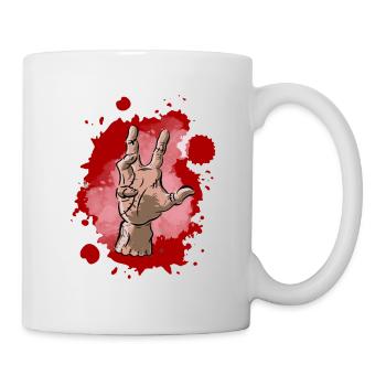 Hand, Die Hand, das Ding - Tasse - Weiß - Rechts