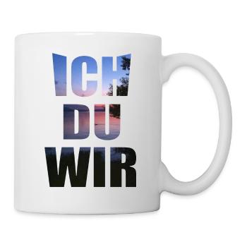 Ich du wir - Tasse - Weiß - Rechts