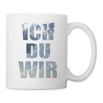 Ich du wir - Tasse - Weiß - Rechts