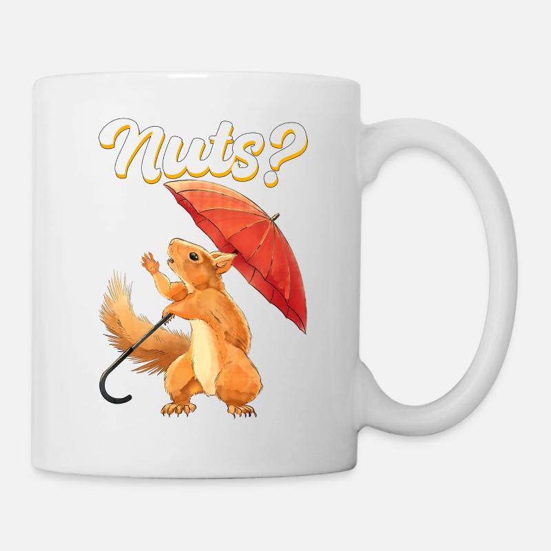 Squirrel Rodent Saying Gift - Mug - white