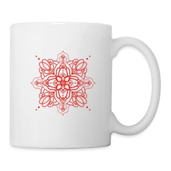 Mandala style - red - Mug - white - Right