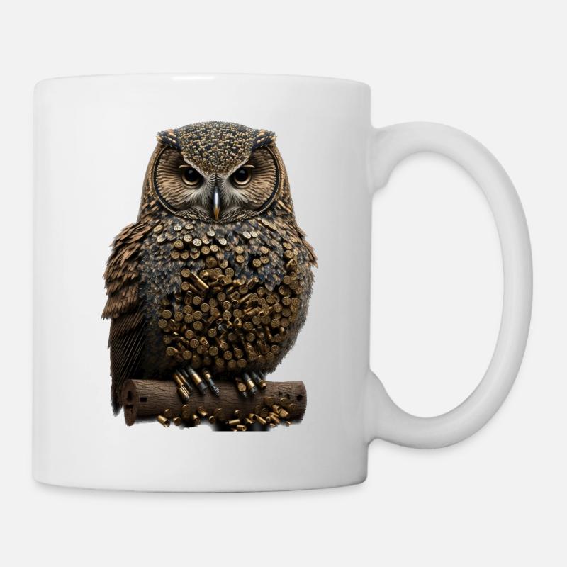 Hibou V - Mug blanc - blanc