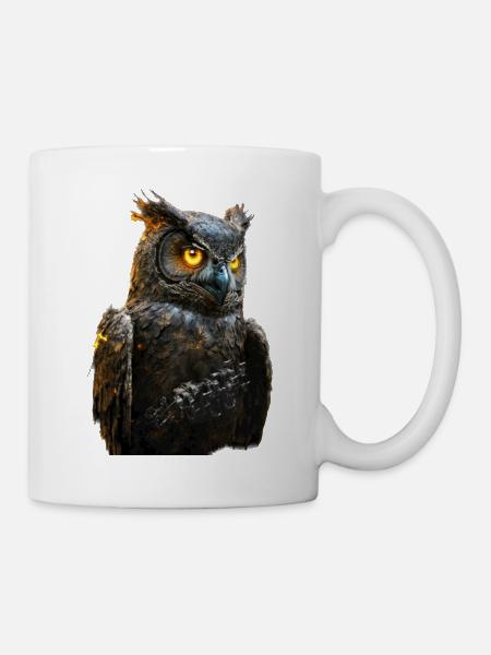 Hibou III - Mug blanc - blanc